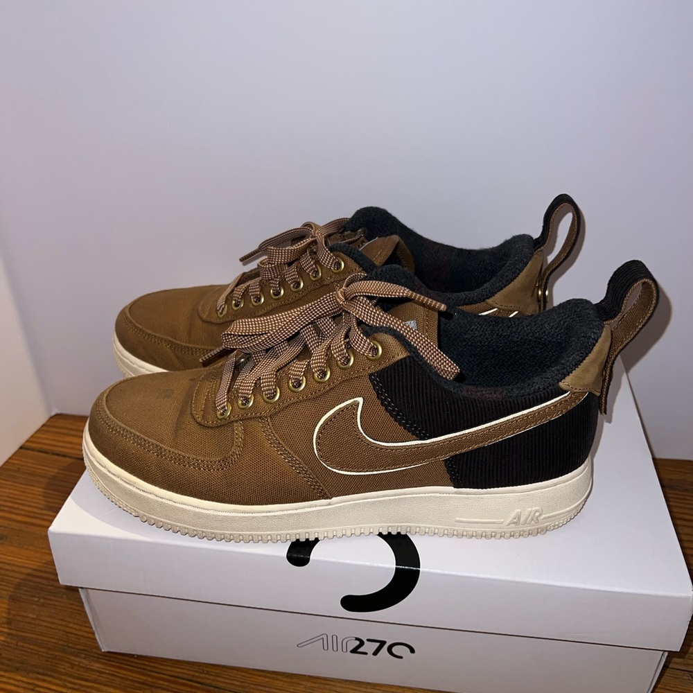 Nike Air Force 1 Low Carhartt WIP Ale Brown 9.5M 2018 Rare